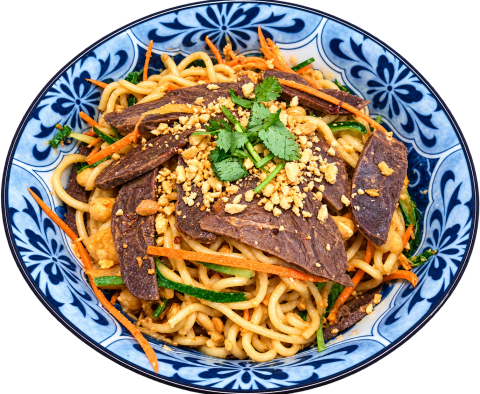 chinese restaurant noodle beef